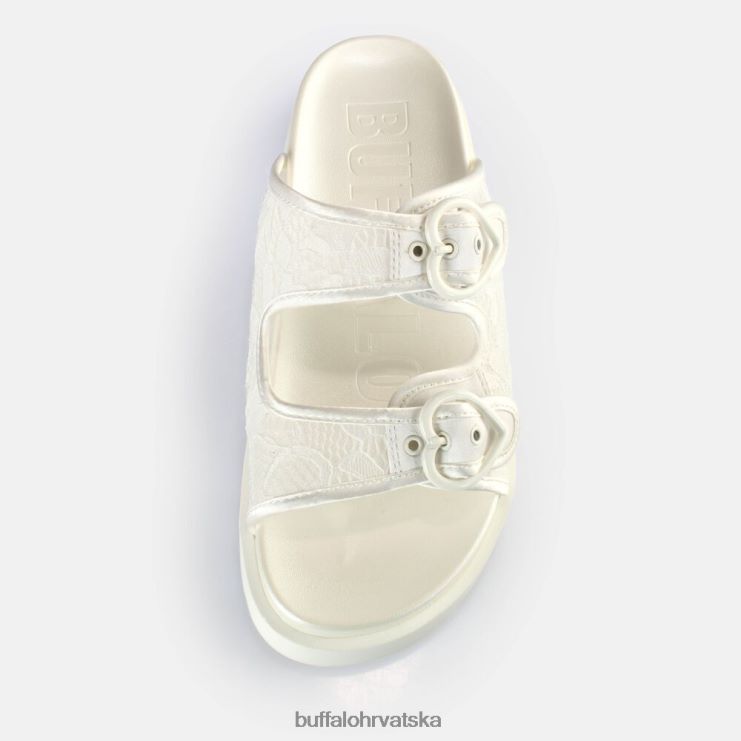 bijela Buffalo elly slide tobogani s platformom veganski |slajdova TDD6T832